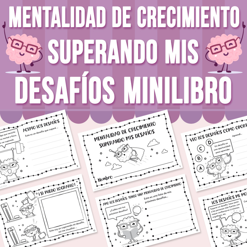Mentalidad de Crecimiento | Superando Mis Desafíos Mini Libro