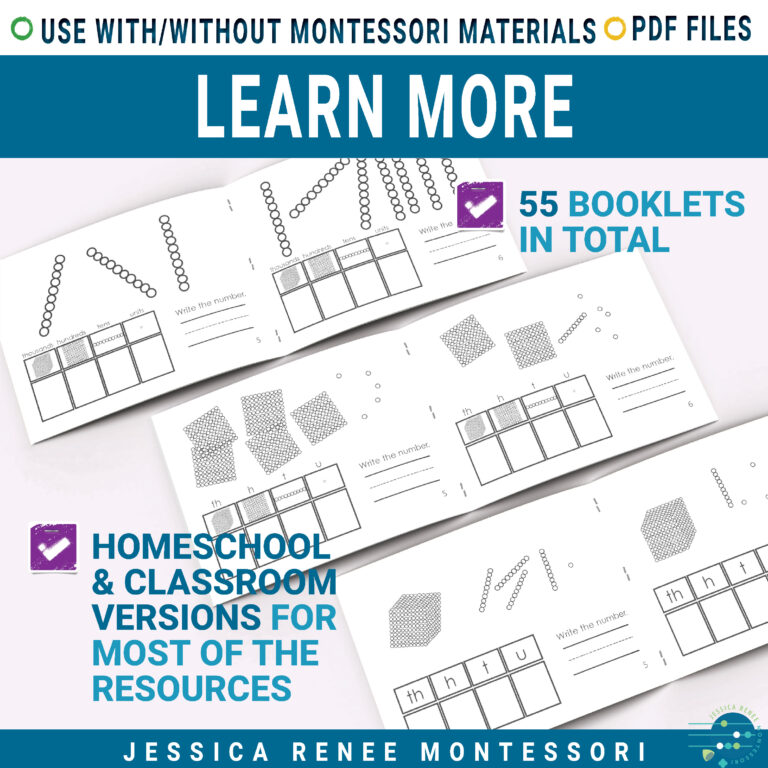 Montessori Math Number Sense Bundle: Numeracy 1-100, Teens, Golden ...