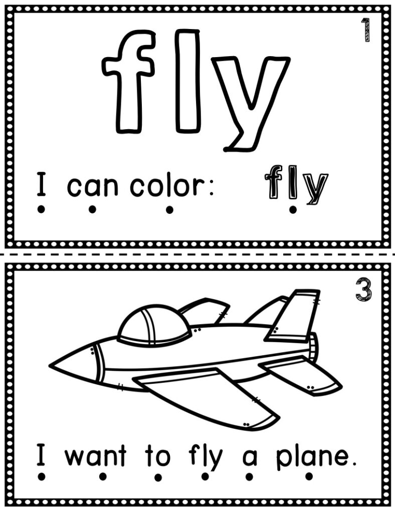 Word Fly Visual Task Sight Word Flip Book (Flipbook) - FLY - Made By Teachers