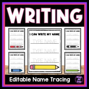 EDITABLE Name Tracing Pages | Name Practice Activities - Made By Teachers