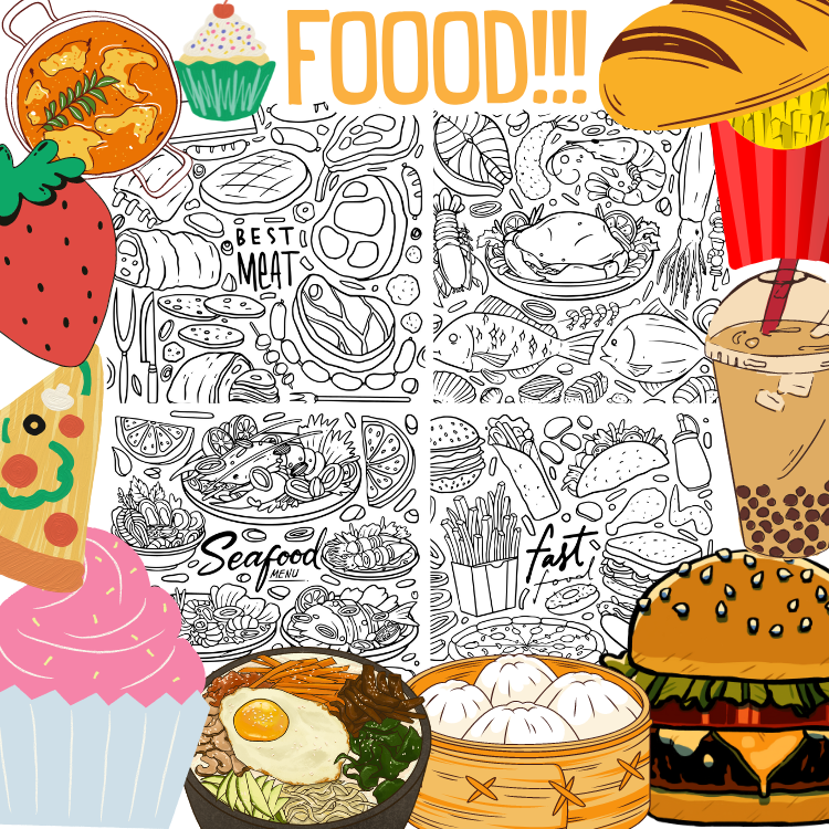 Food And Cocktails Clip Art
