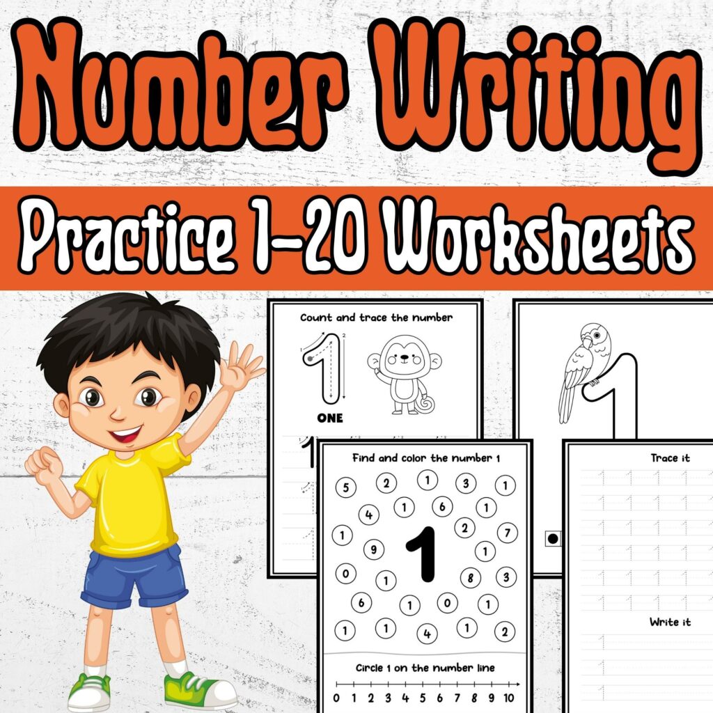 Number Writing Practice Free Number Writing Practice 1-20 Worksheets | Made By Teachers