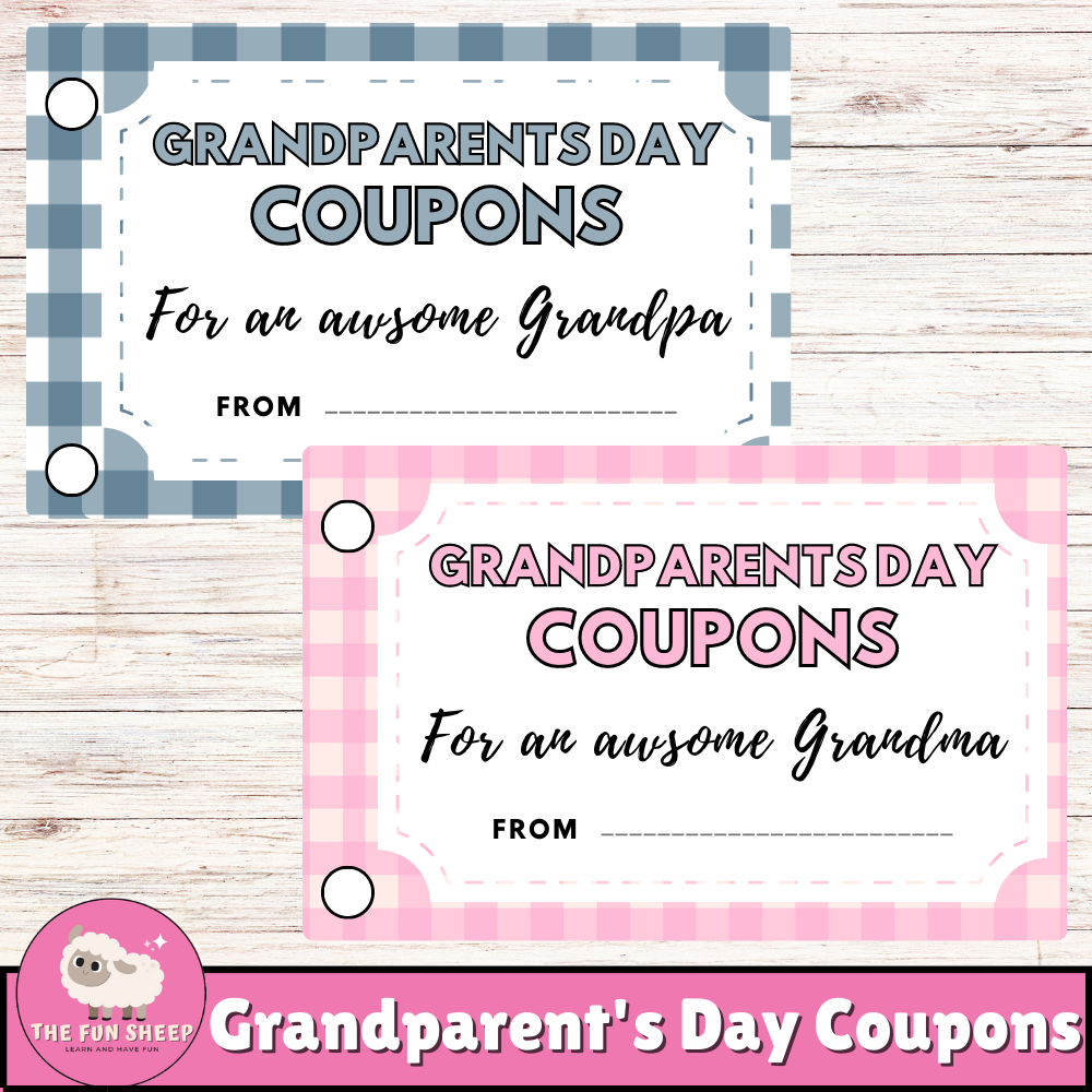 Grandparent s Day Coupon Book Coupons For Grandpa And Grandma Grandparent s Day Coupon Book Coupons For Grandpa And Grandma