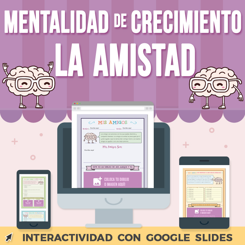 Mentalidad de Crecimiento La Amistad Google Slides