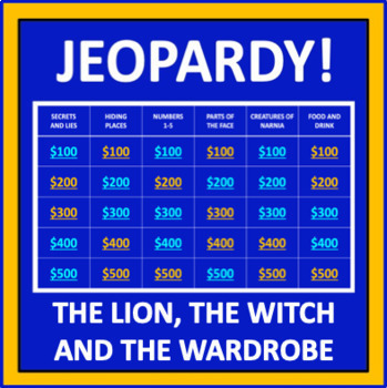 The Lion, the Witch and the Wardrobe Jeopardy