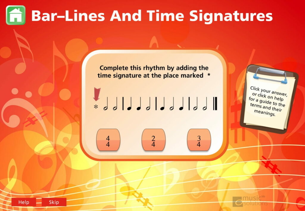 Grade 1 Music Theory Interactive and Printable 2. Bar Lines and Time ...