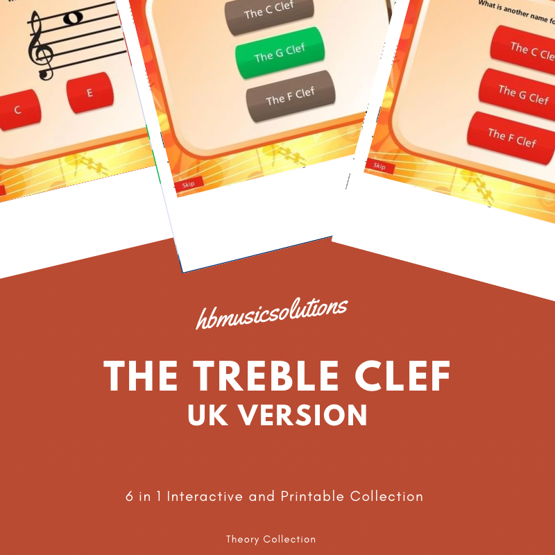 Grade 1 Music Theory Interactive and Printable 4. The Treble Clef UK