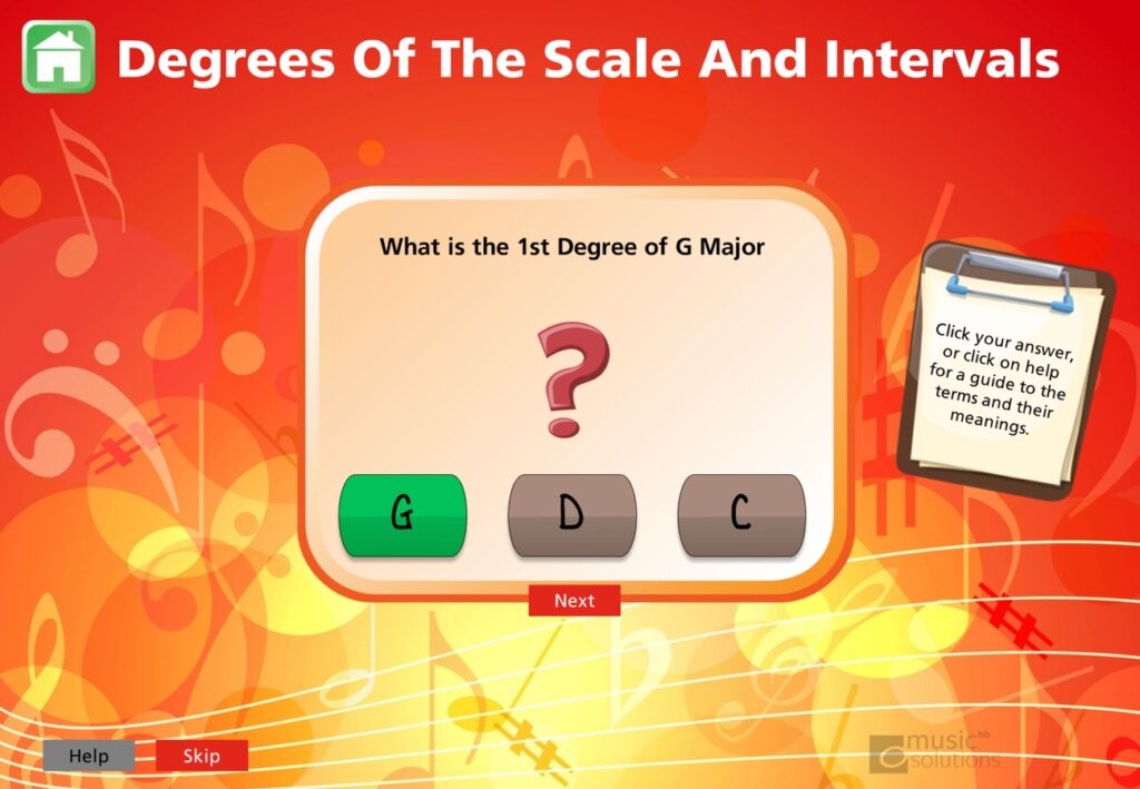 Grade 1 Music Theory Interactive and Printable 14. Degrees of the Scale ...