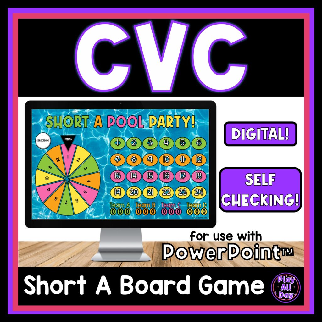 Short A CVC Words Digital Game for PowerPoint™ - Made By Teachers