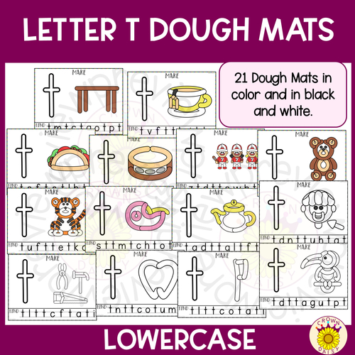 Letter T Alphabet Playdough Mats and Cards - Made By Teachers