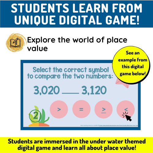Place Value Review Worksheet and Video Game Volume 2 | Made By Teachers
