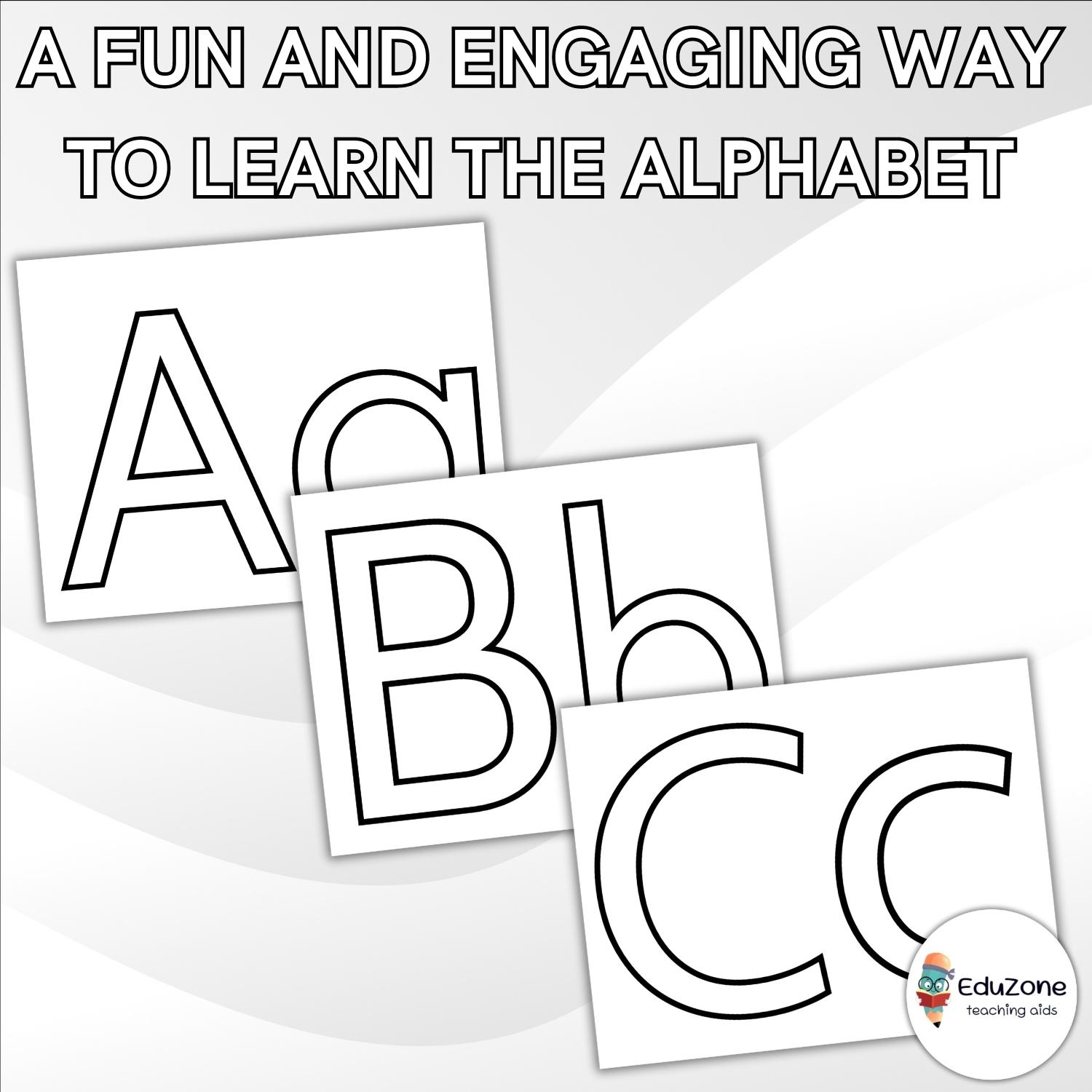 Capital and Lowercase Letter Templates A Fun Way to Learn The Alphabet