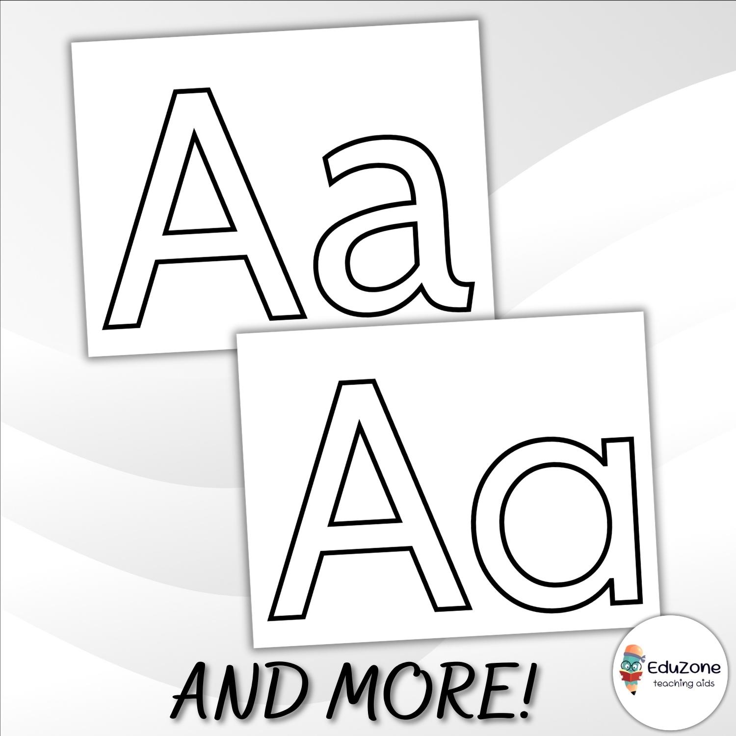 Capital and Lowercase Letter Templates A Fun Way to Learn The Alphabet