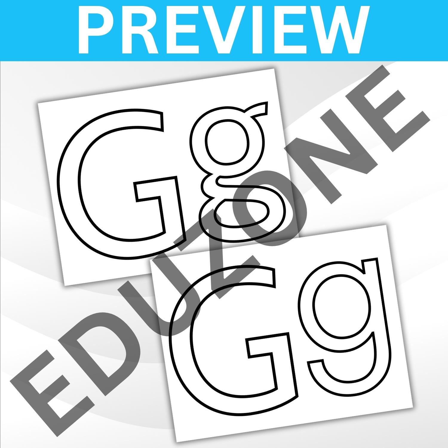 Capital and Lowercase Letter Templates: A Fun Way to Learn The Alphabet ...