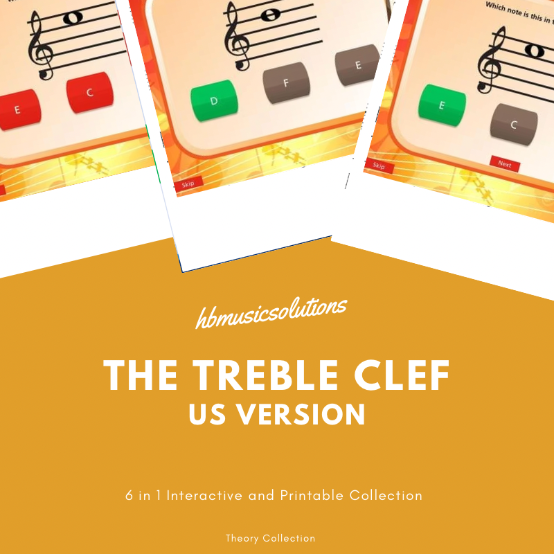 Beginner Music Theory Interactive and Printable 4. The Treble Clef US