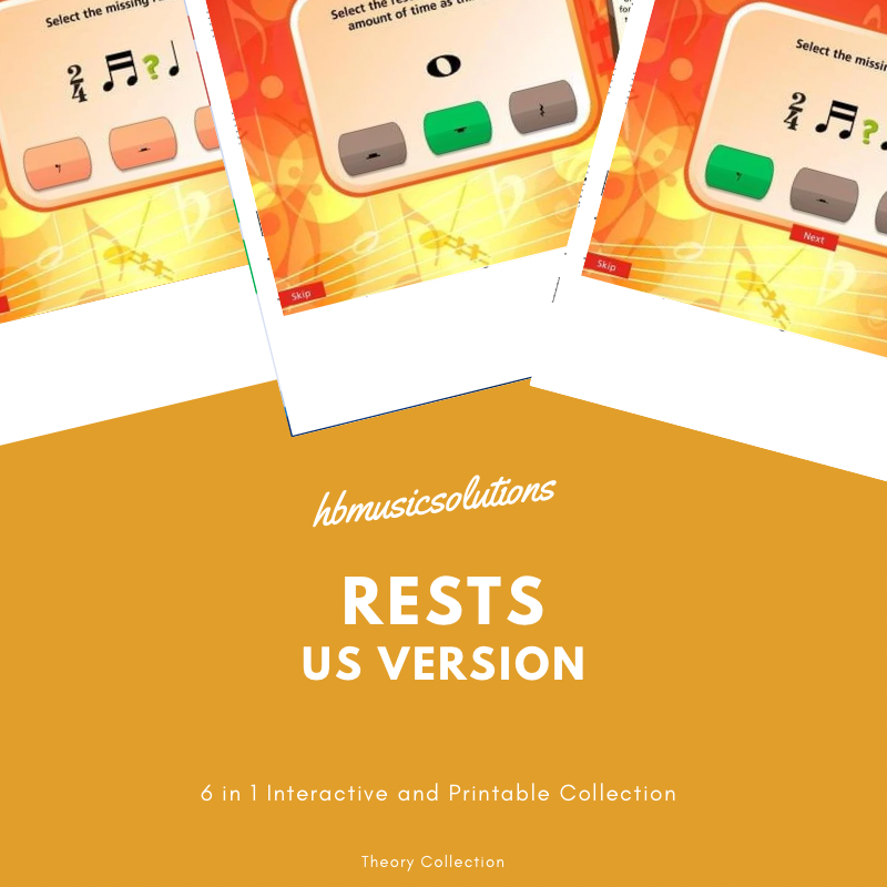 Beginner Music Theory Interactive and Printable 7. Rests US