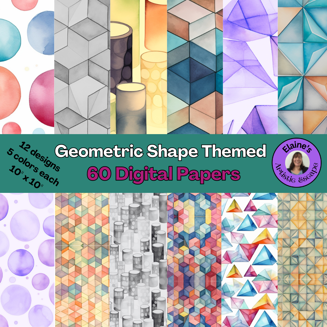 Geometric Shape Themed Digital Paper