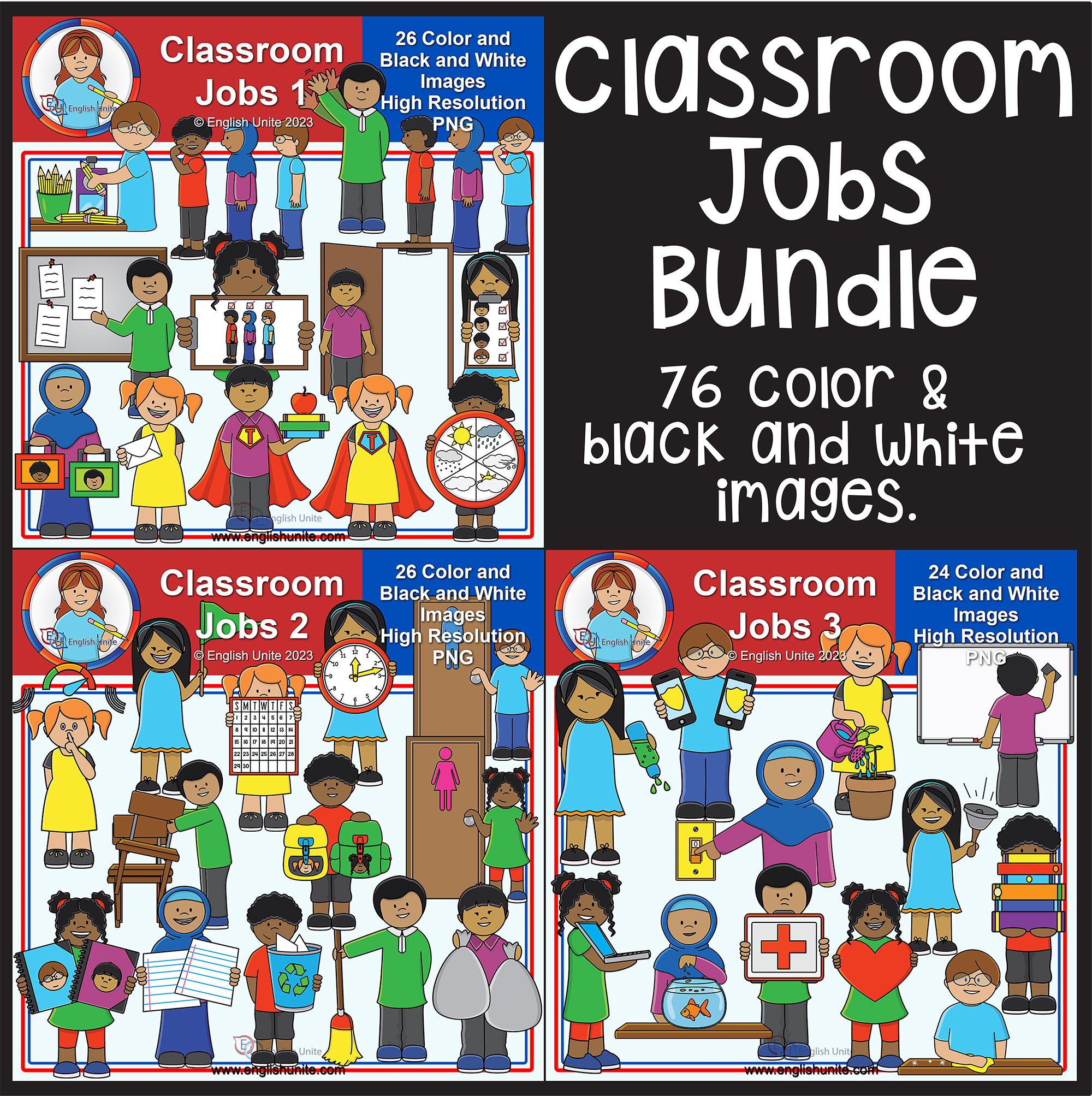 Clip Art - Classroom Jobs Bundle