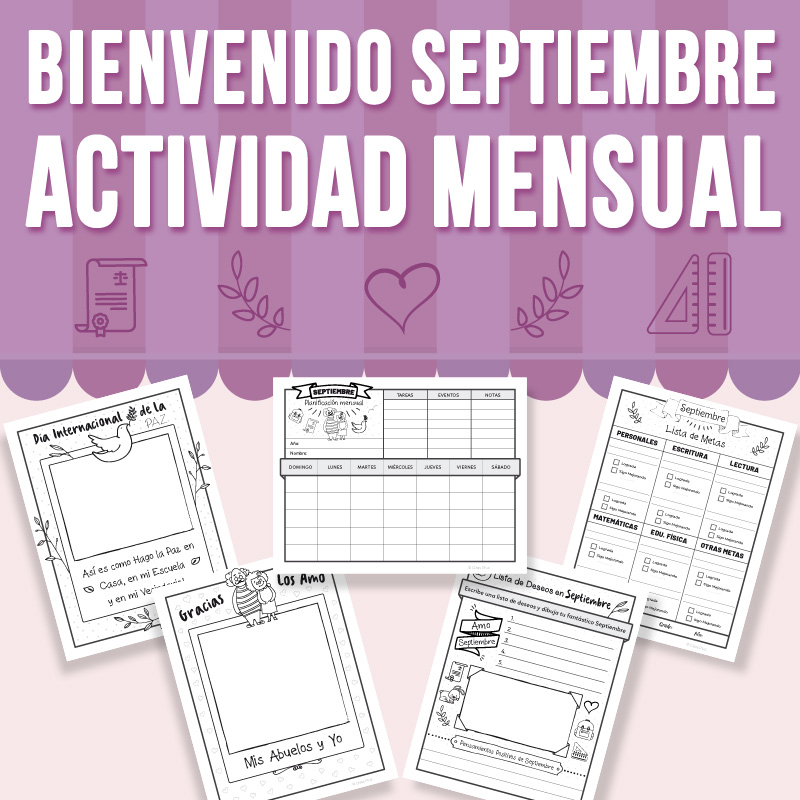 Bienvenido Septiembre Actividad Mensual