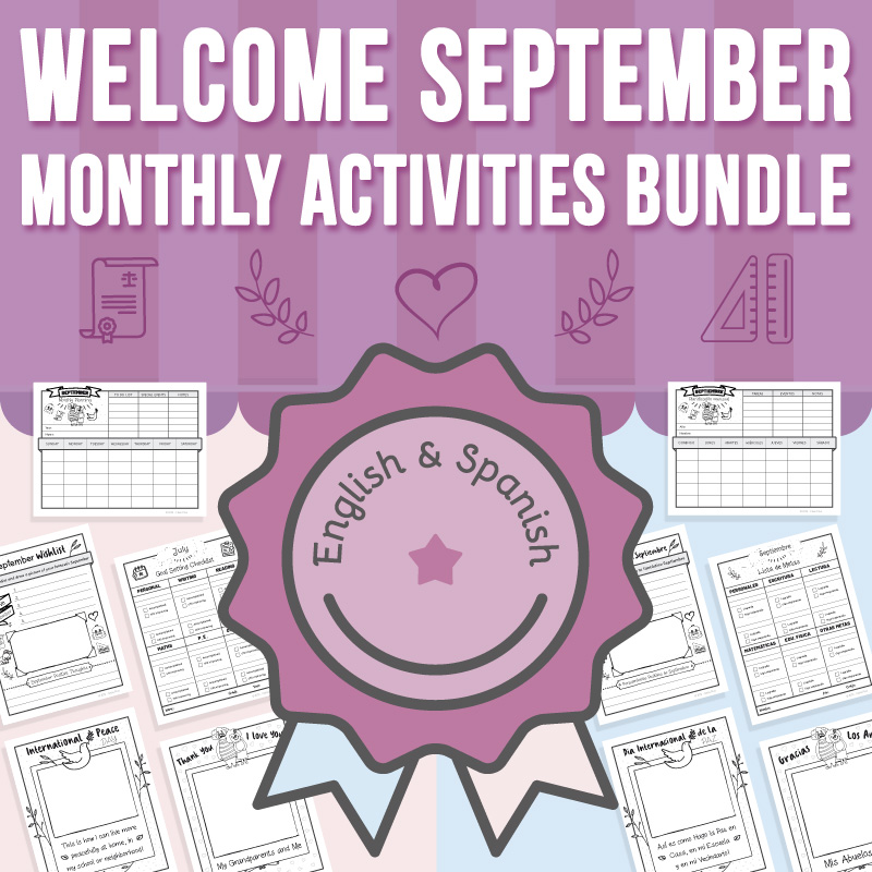 Welcome September Monthly Activities BUNDLE