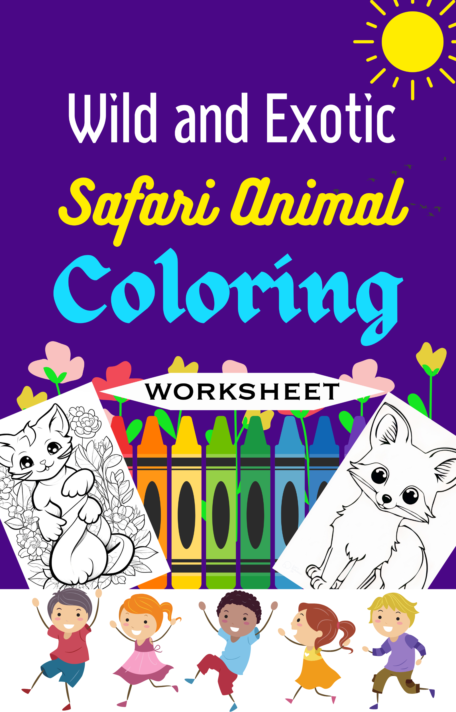 Wild and Exotic Safari Animal Coloring