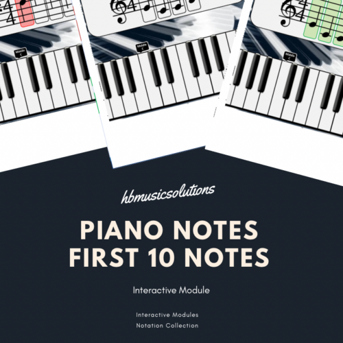 Piano Notes First 10 Notes Interactive Module | Made By Teachers