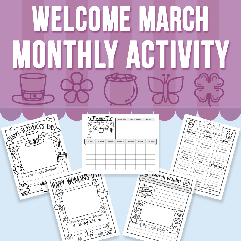 Welcome March Monthly Activity