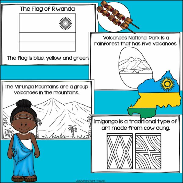 Rwanda Mini Book for Early Readers - A Country Study | Made By Teachers