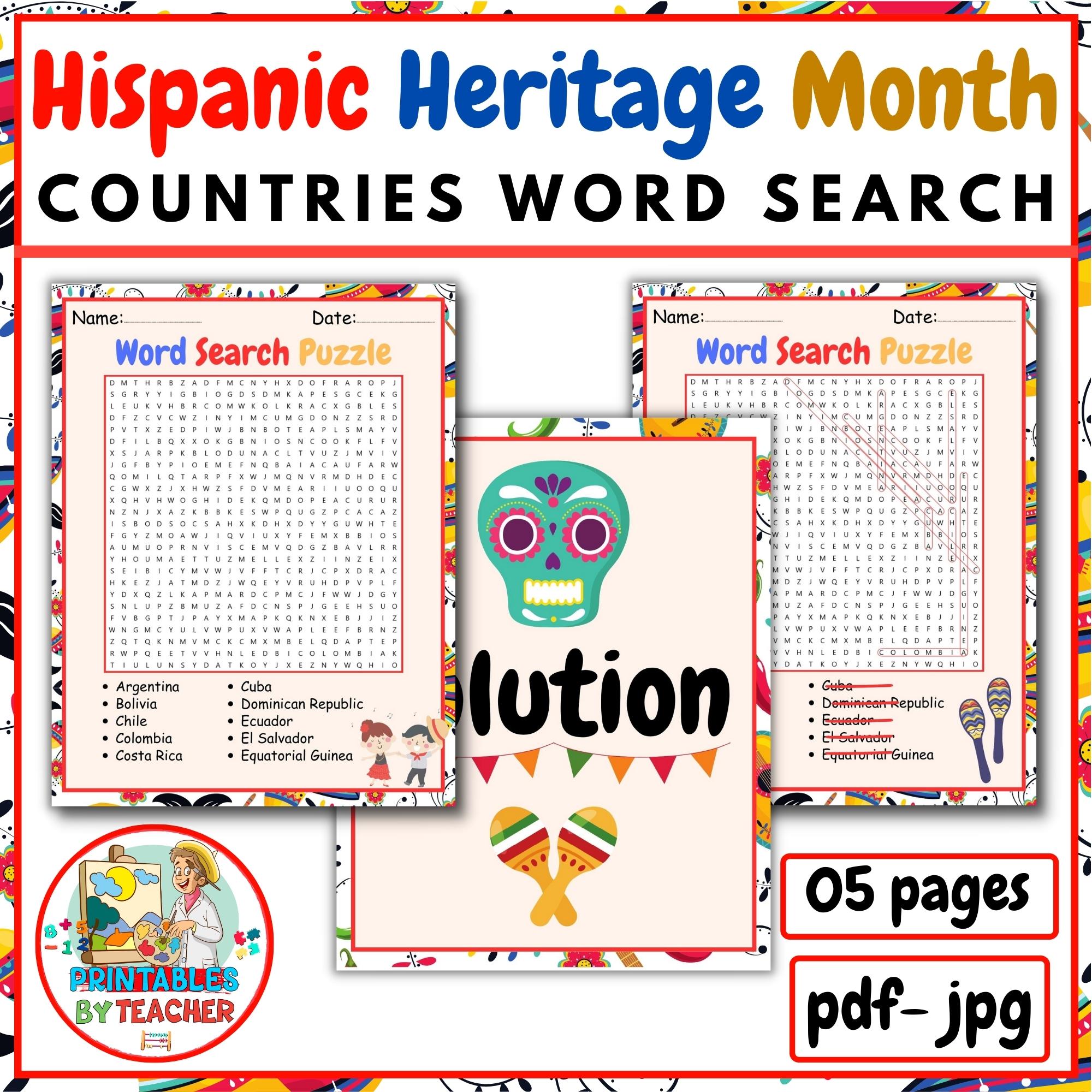 National Hispanic Heritage Month Made By Teachers