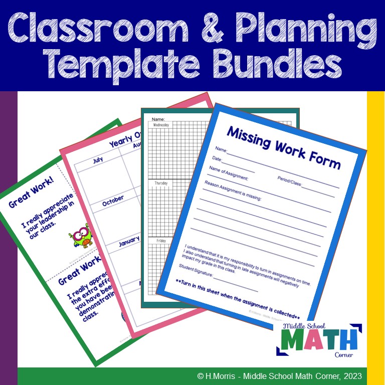 Middle School Math Corner | Made By Teachers