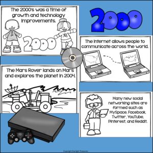 Decades: Life in the 2000s Mini Book for Early Readers | Made By Teachers