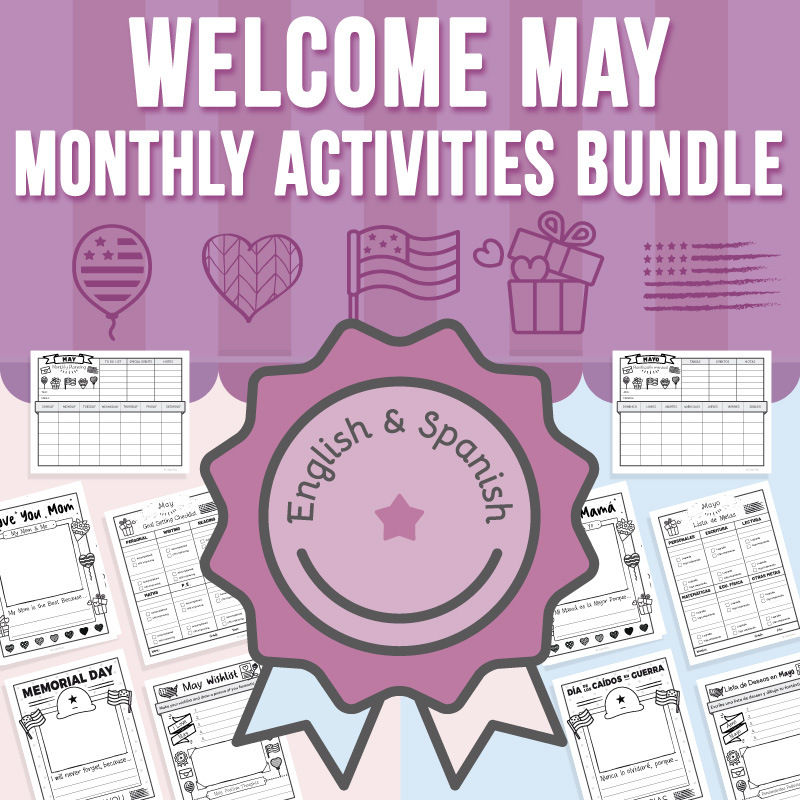 Welcome May Monthly Activities BUNDLE