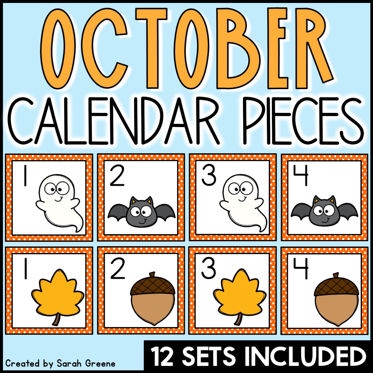 October Calendar Pieces