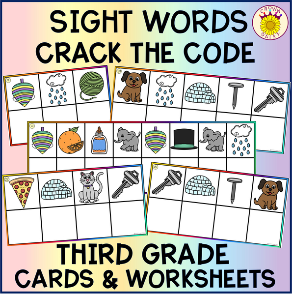 Crack the Sight Word Code Third Grade Cards and Worksheets Crack the Sight Word Code Third Grade Cards and Worksheets