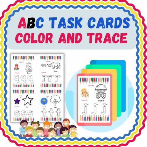 Alphabet Tracing Task Cards for Kindergarten and Primary | Lower Case ...