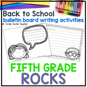 Back to School Bulletin Board Writing Activity - 1st 2nd 3rd 4th 5th ...