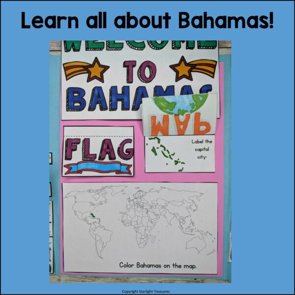 Bahamas Lapbook for Early Learners - A Country Study - Made By Teachers