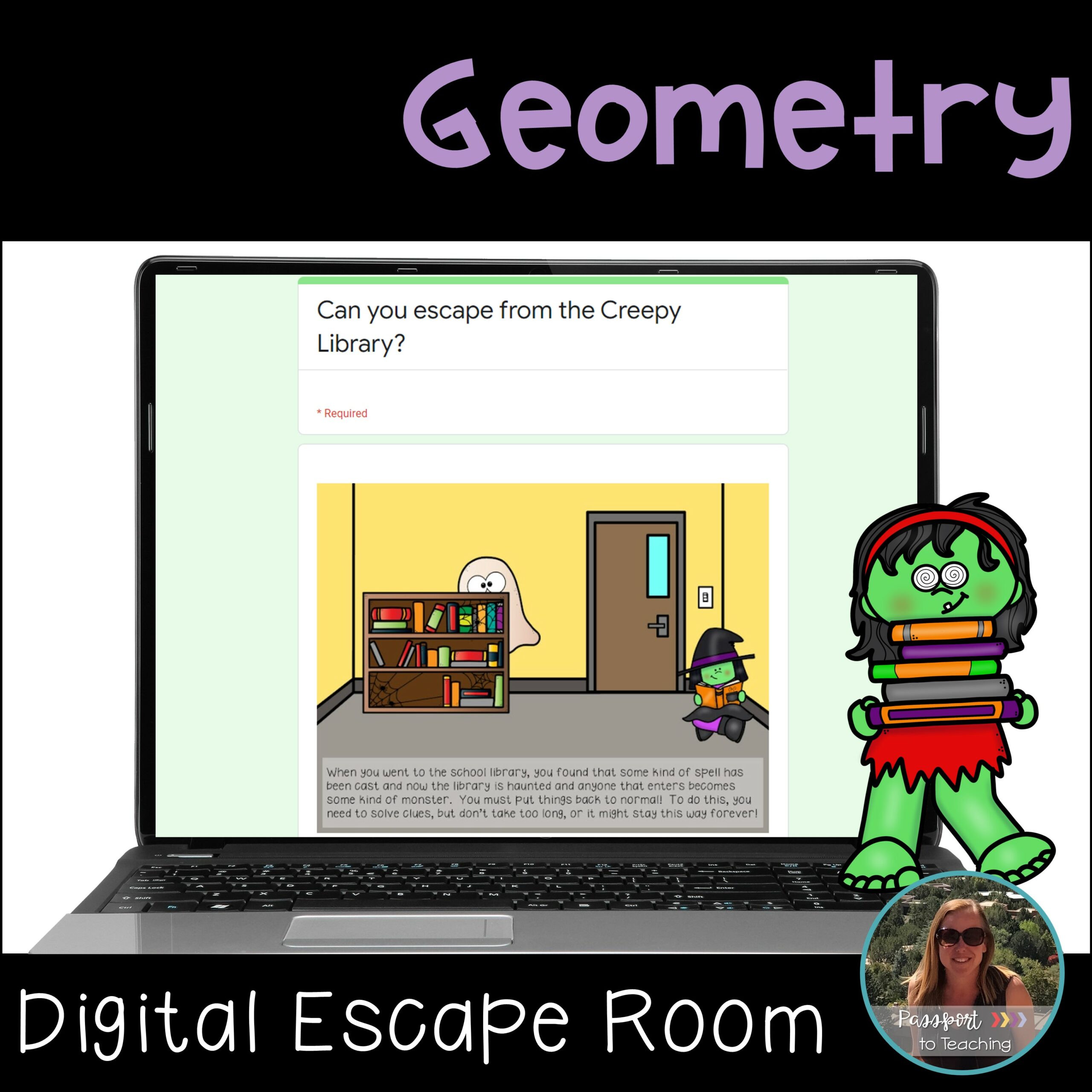 Geometry Digital Escape Room - 4th Grade