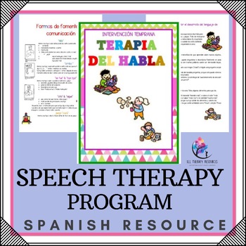 SPANISH VERSION - Speech Therapy - Early Intervention Language Program
