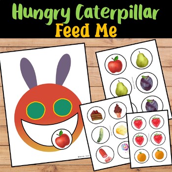The Hungry Caterpillar Feed Me Sequencing activity for Pre-k and Kindergarten