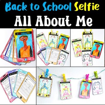 All About Me Selfie Craft , Back To School Bulletin board , First week of School