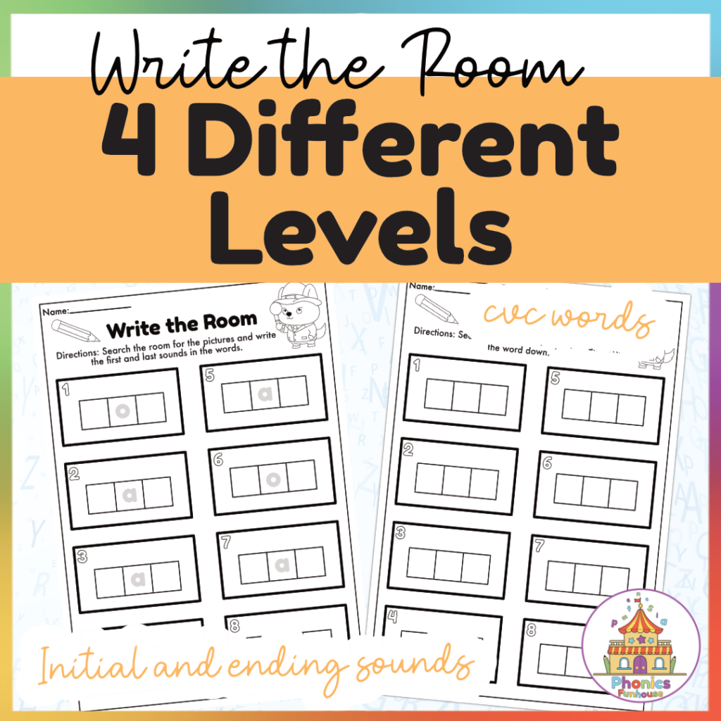 Halloween Word Game - Write the Room, Segmenting CVC Words | Made By ...