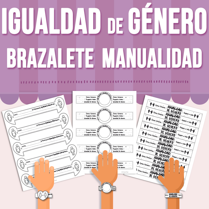 Igualdad de Género Brazalete Manualidad