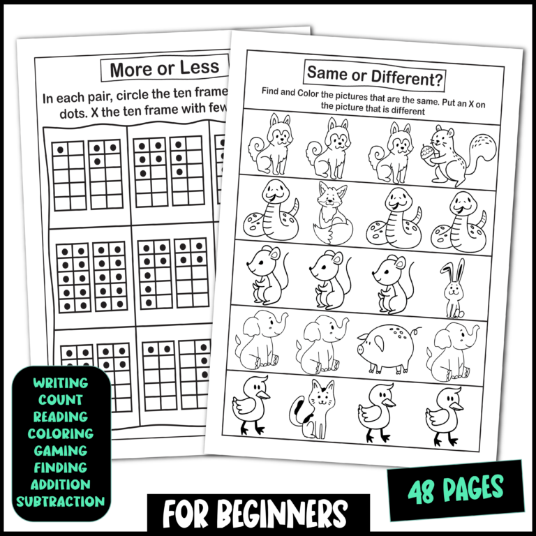 Back to School NO PREP Math and Literacy Packet - worksheets for ...