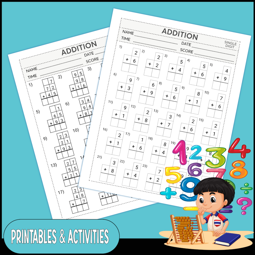 Back to School NO PREP Math and Literacy Packet - worksheets for grades ...