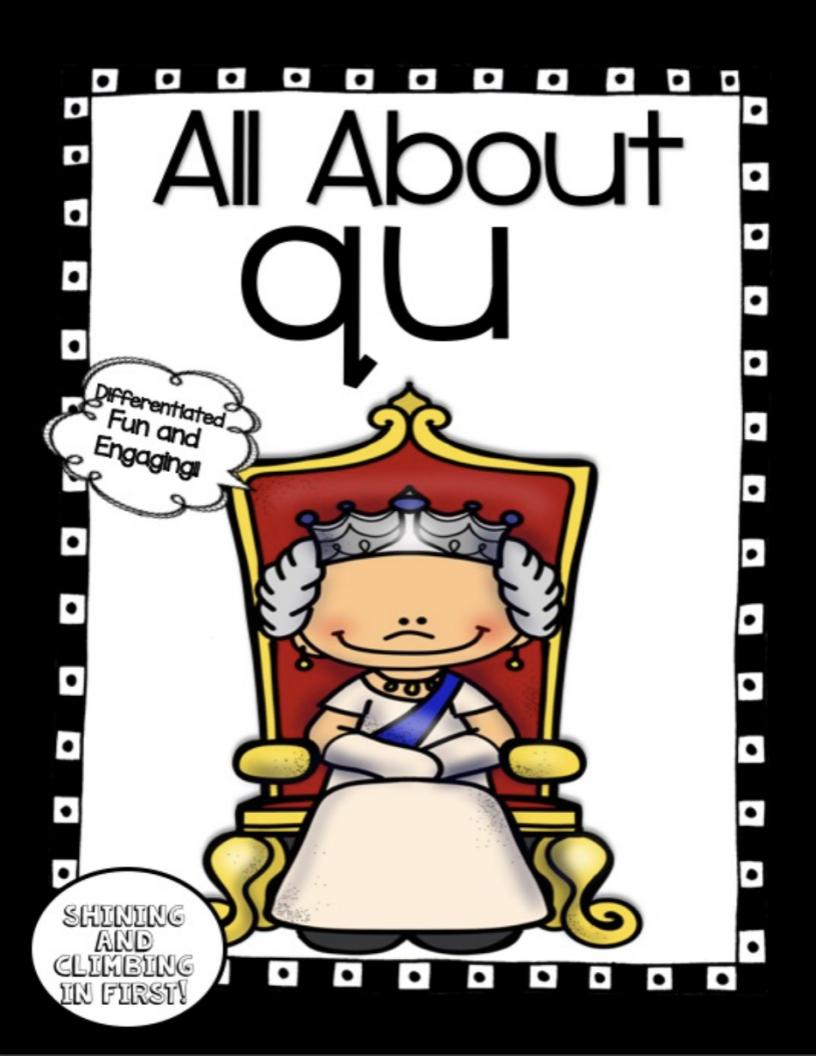 Consonant Digraph qu - Word Work! - No Prep