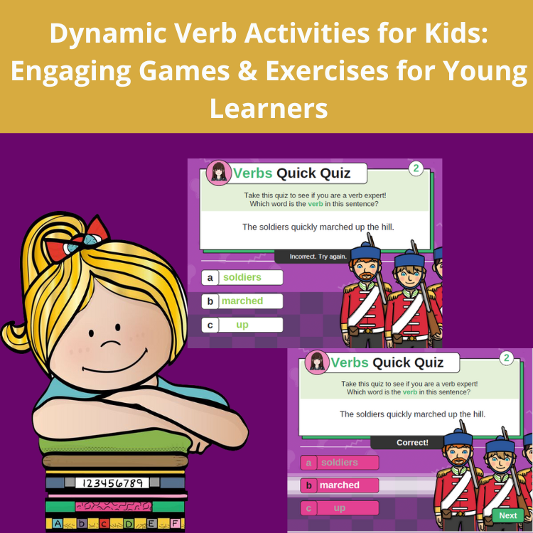 Fun with Verbs: Dynamic Verb Activities Engaging Games & Exercises for Kids