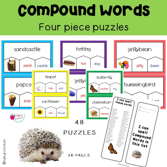Compound Word Puzzle Cards
