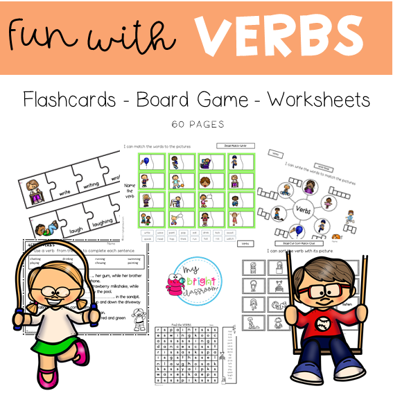 Engaging Verb Activities for Learners - Use, Identify, and Master Action Verbs