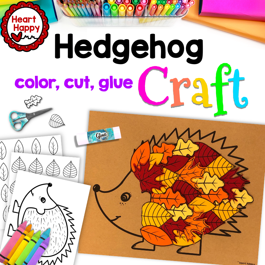 Fall Leaf Hedgehog Craft